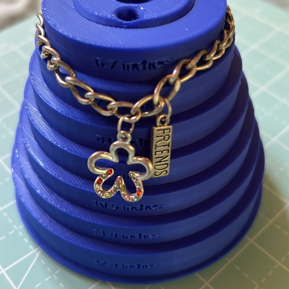 Silver Charm Bracelet with Colorful Accents